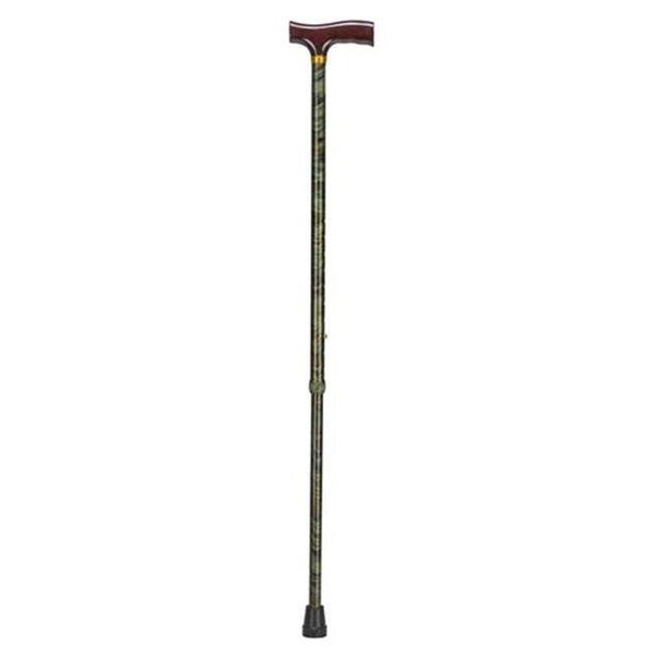 Mabis Mabis 502-1351-1200 Lightweight Adjustable Designer Cane - Derby Top - Cyclone Green 502-1351-1200